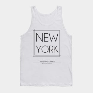 New York City Minimal Typography 2 Tank Top